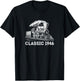 Classic 1946 Train Locomotive 76th Birthday Gifts Shirt T-Shirt - T-Shirt | Black