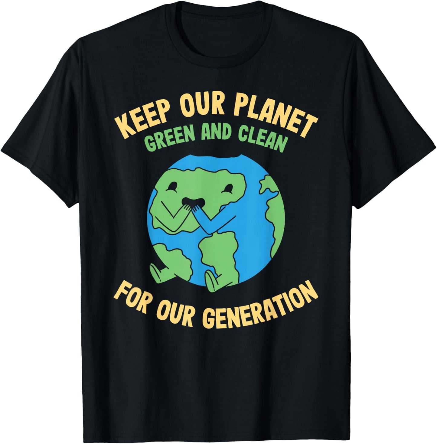 Earth Day Kids Environment Anniversary Decoration T-Shirt - T-Shirt | Black