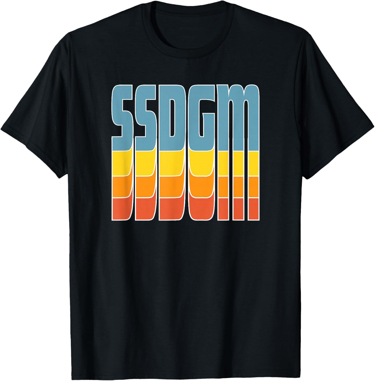 SSDGM Retro Classic Vintage T-Shirt - T-Shirt | Black