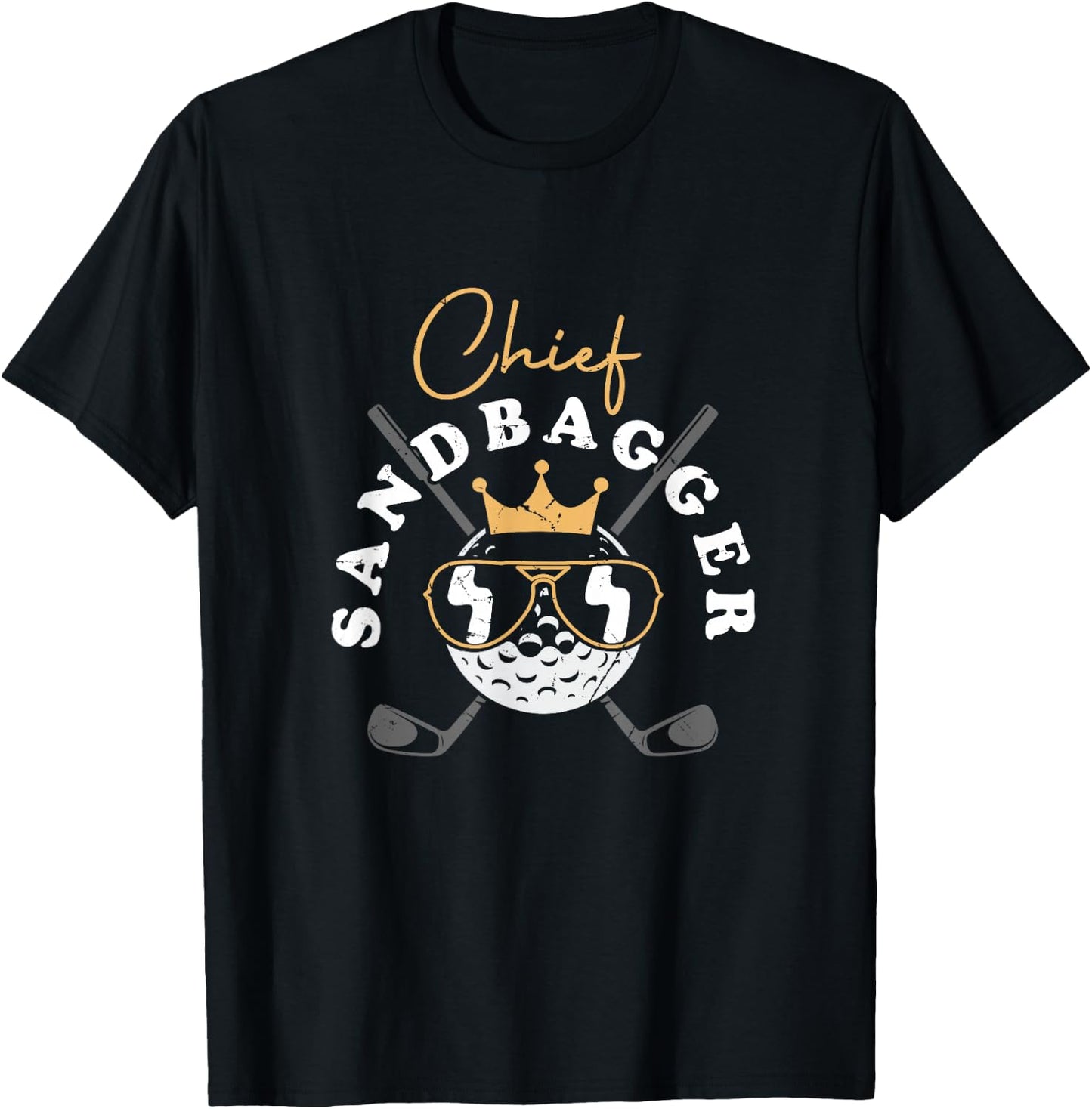 Chief Sandbagger Artwork For A Golf Player T-Shirt - T-Shirt | Black