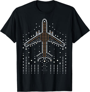 Aviator Flight Aviation Airplane Pilot T-Shirt - T-Shirt | Black