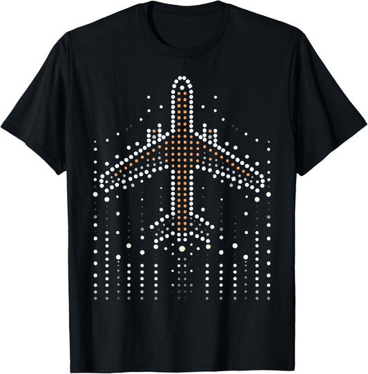 Aviator Flight Aviation Airplane Pilot T-Shirt - T-Shirt | Black
