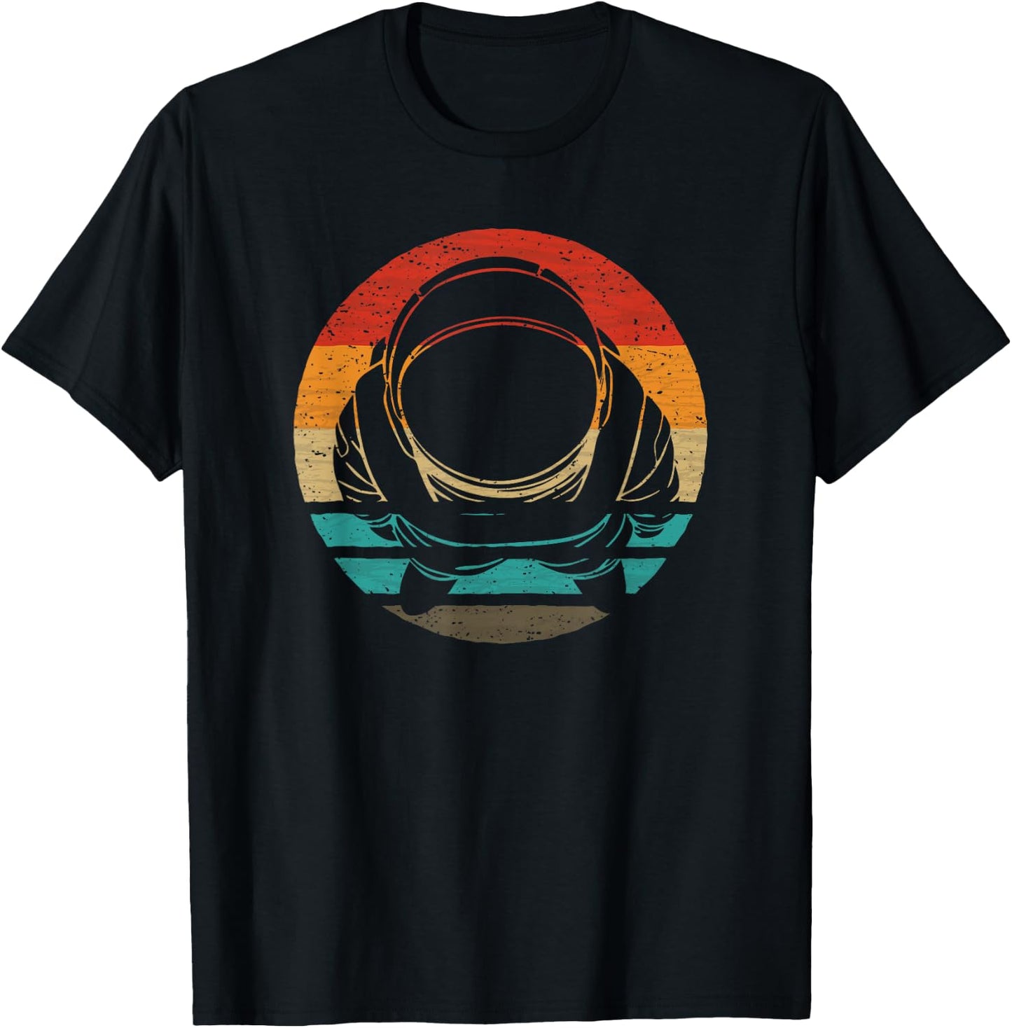 Space Astronaut Retro Style Vintage T-Shirt - T-Shirt | Black