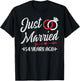 Just Married 54 Years Ago, Happy 54th Wedding Anniversary T-Shirt - T-Shirt | Black