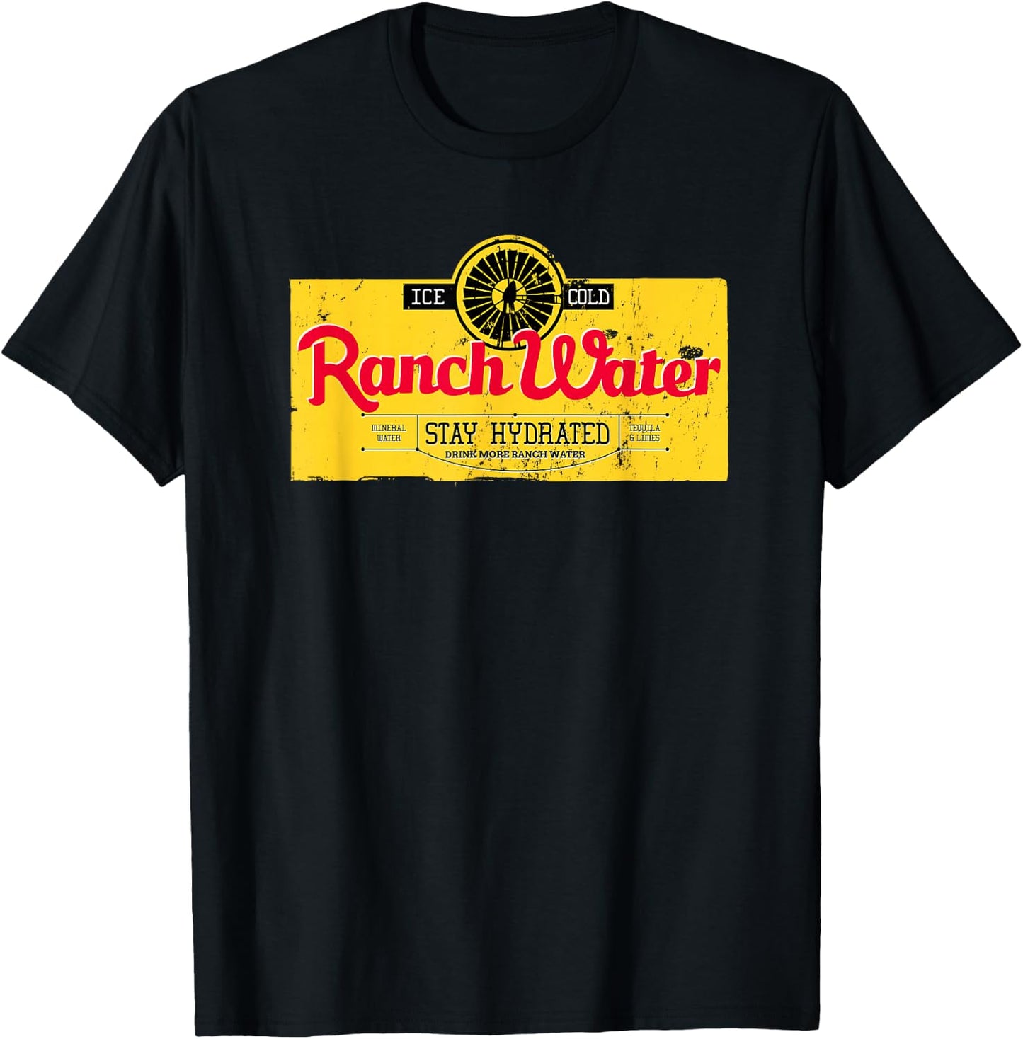 Drink Ranch Water Proud Southern Pride Thing Vintage Graphic T-Shirt - T-Shirt | Black