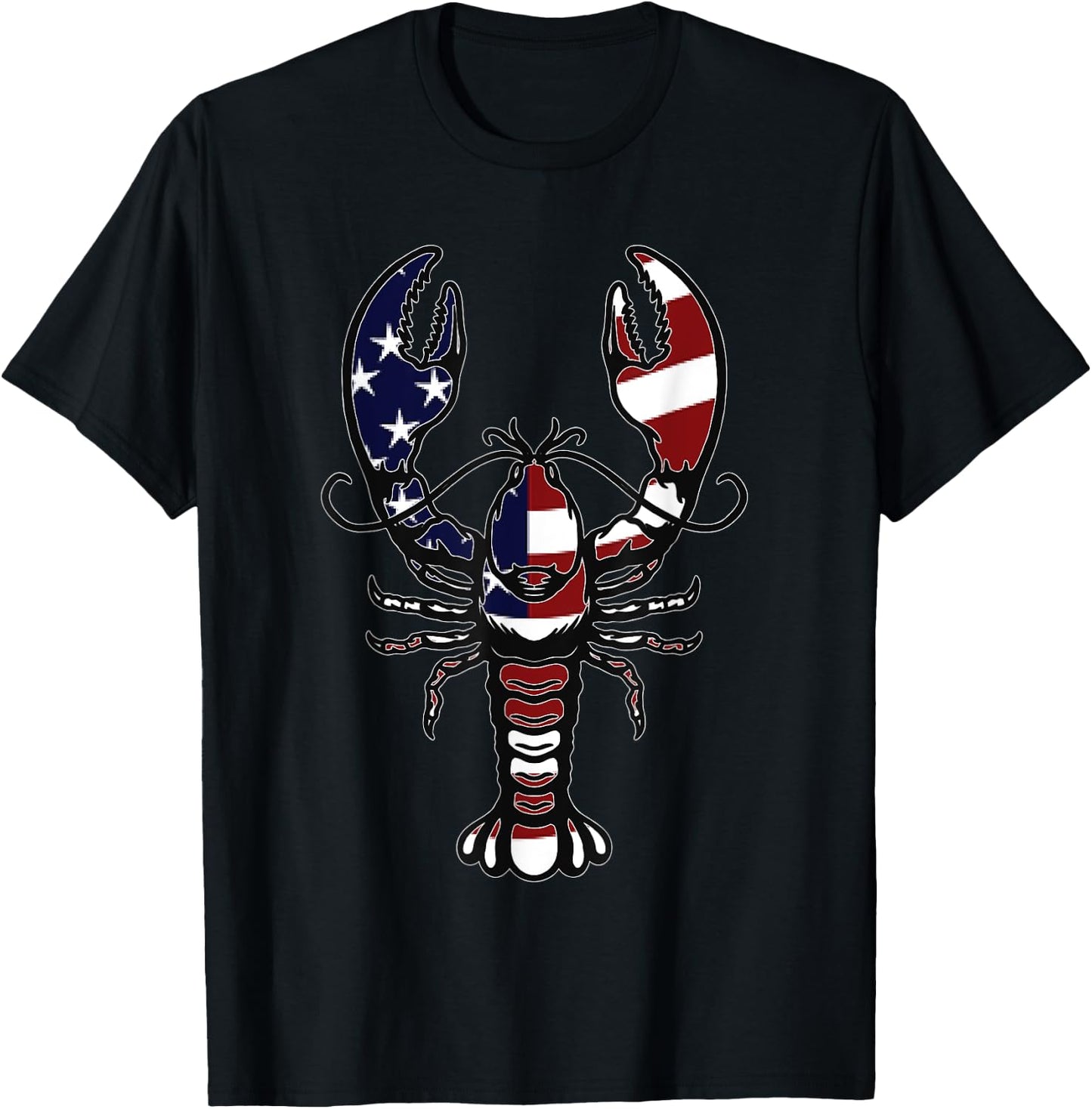 American Crayfish Outfit Louisiana Crawfish USA T-Shirt - T-Shirt | Black