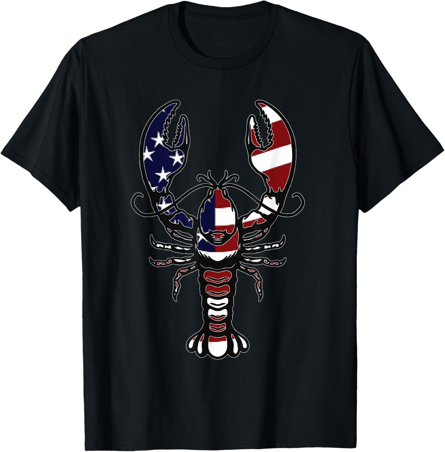 American Crayfish Outfit Louisiana Crawfish USA T-Shirt - T-Shirt | Black