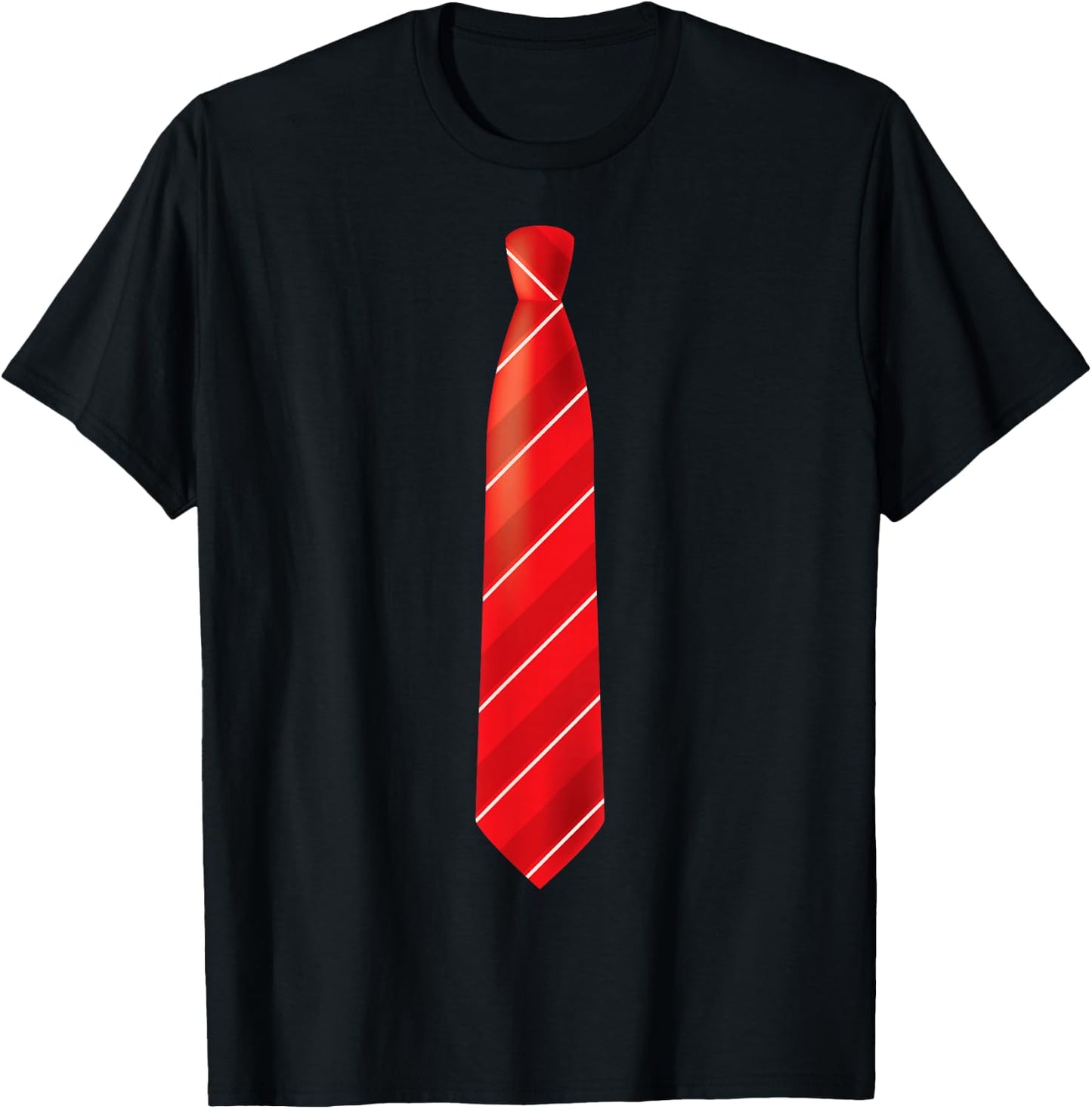 Necktie Dress for Weddings, Prom, Office, Receptions T-Shirt - T-Shirt | Black