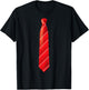 Necktie Dress for Weddings, Prom, Office, Receptions T-Shirt - T-Shirt | Black