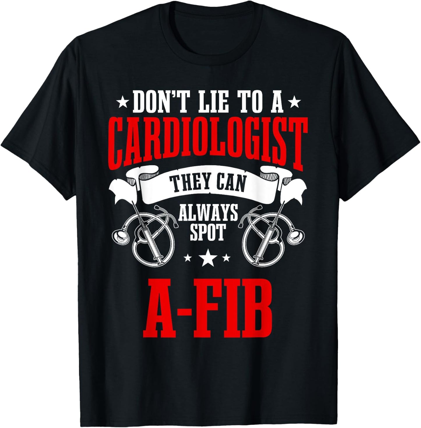 Cardiologist Cardiac Surgeon Physician T-Shirt - T-Shirt | Black