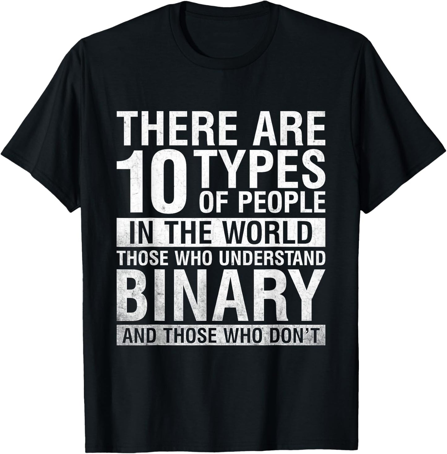 Funny informative binary code computer programmer T-Shirt - T-Shirt | Black