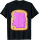 PB&J Grape Jelly on Bread Funny Matching Halloween Costume T-Shirt - T-Shirt | Black