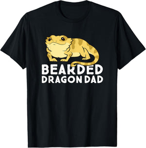 Funny Bearded Dragon Dad Gift Dad Of Bearded Dragon T-Shirt - T-Shirt | Black