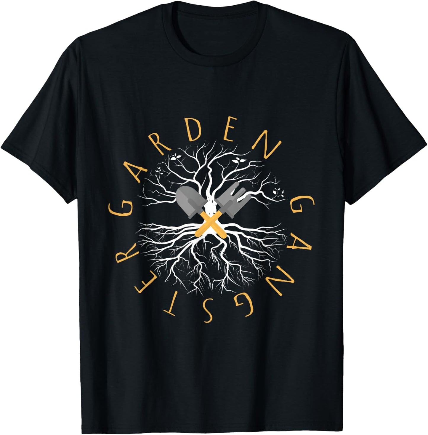 Garden Gangster Funny Gardening Tools Plant Lovers Botanical T-Shirt - T-Shirt | Black