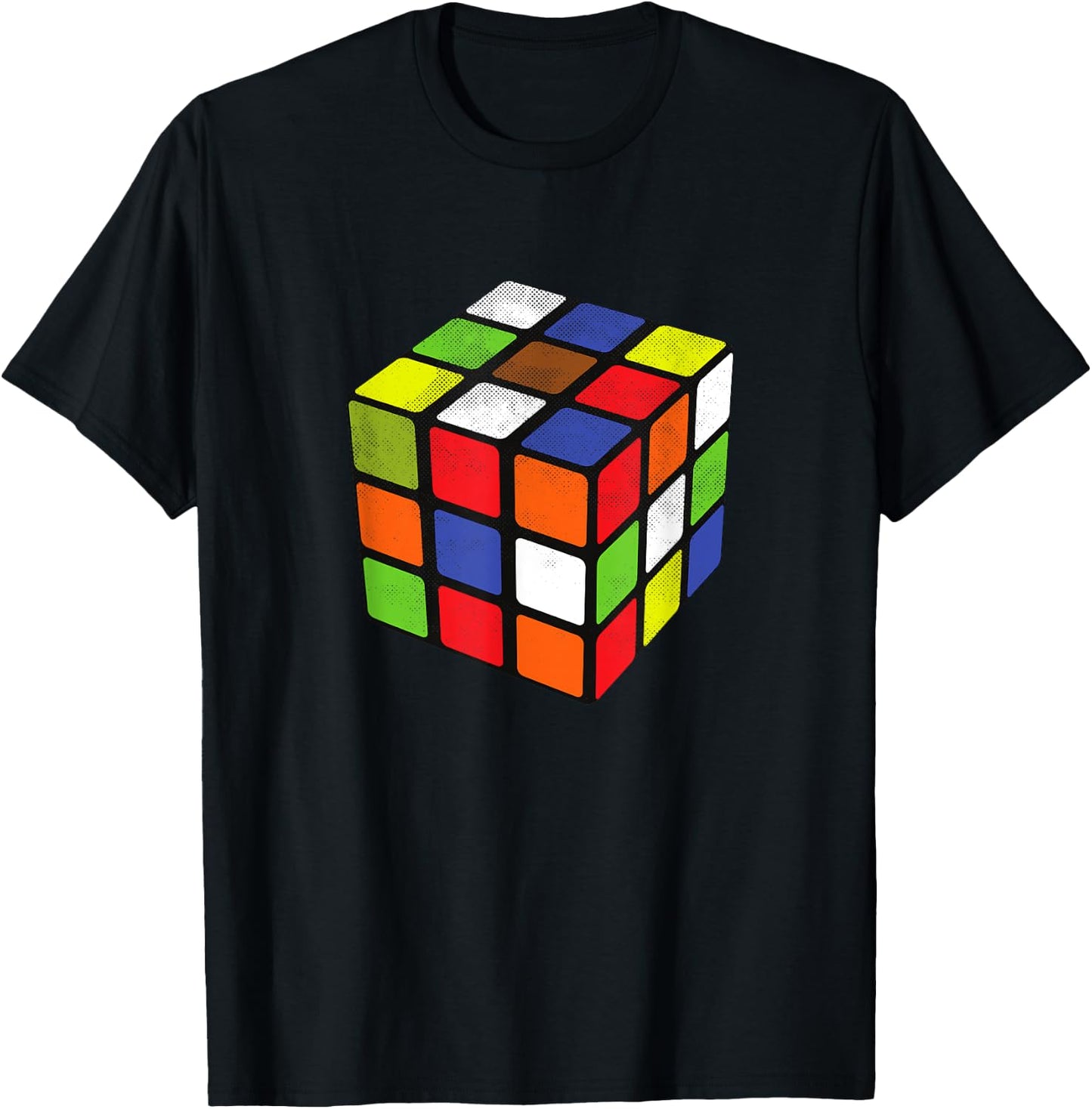 Rubiks Cuber Speed Cubing 80's Vintage 3x3 Cube Game Puzzle T-Shirt - T-Shirt | Black