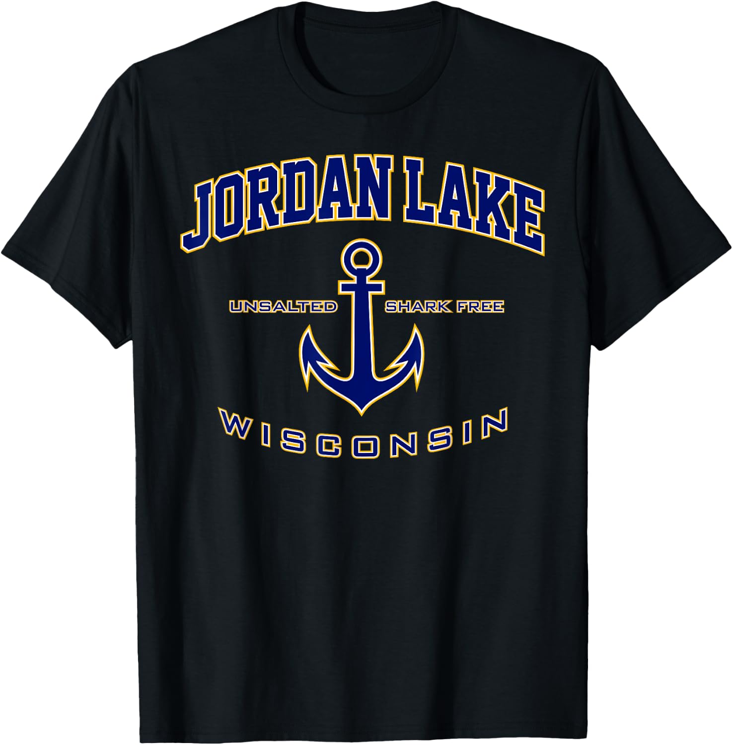 Jordan Lake WI Shirt , Men, Girls & Boys T-Shirt - T-Shirt | Black