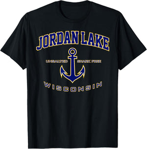 Jordan Lake WI Shirt , Men, Girls & Boys T-Shirt - T-Shirt | Black