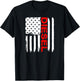 Diesel American Flag USA T Shirt Mechanic Trucker Gift T-Shirt - T-Shirt | Black
