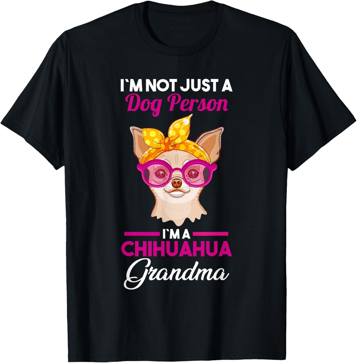 Dog Grandmother Chihuahua Grandma Women T-Shirt - T-Shirt | Black