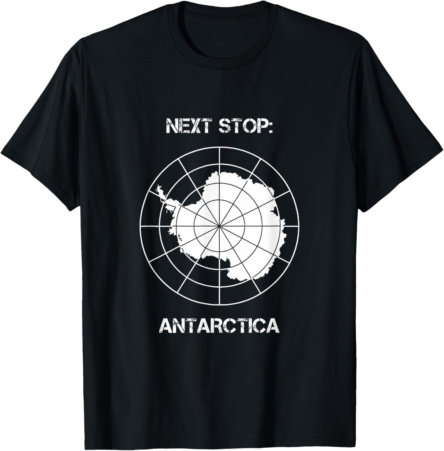 Next Stop Antarctica – Polar Expedition Travel for Explorers T-Shirt - T-Shirt | Black