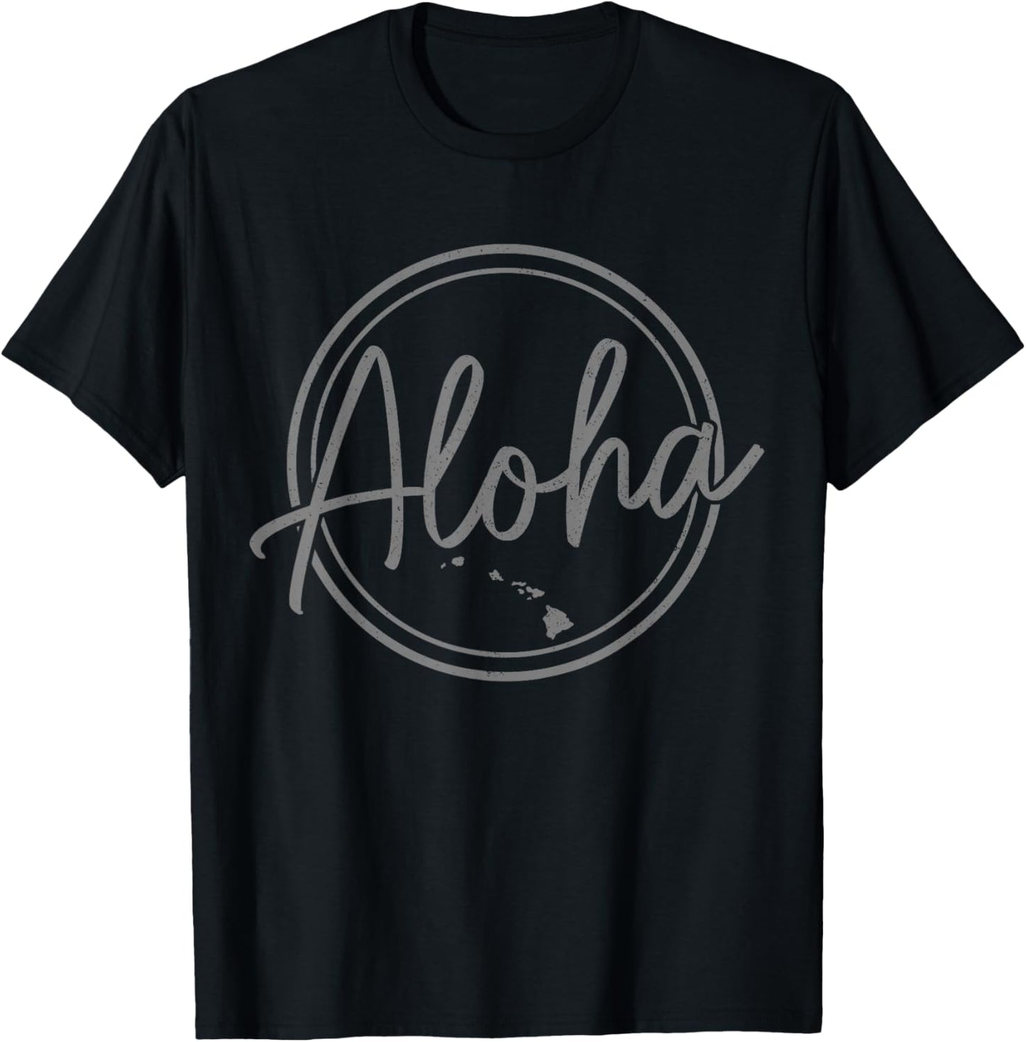 Hawaii Aloha Hawaiian Islands Surfer Souvenir T-Shirt - T-Shirt | Black