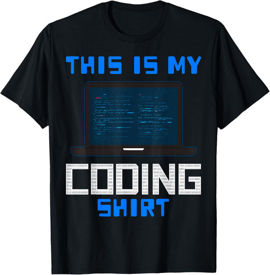 Kids Coding T Shirt Gift Computer Programmer Geek Nerd T-Shirt - T-Shirt | Black
