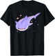 Cute Kawaii Pastel Whale Shark Sea Creature T-Shirt - T-Shirt | Black