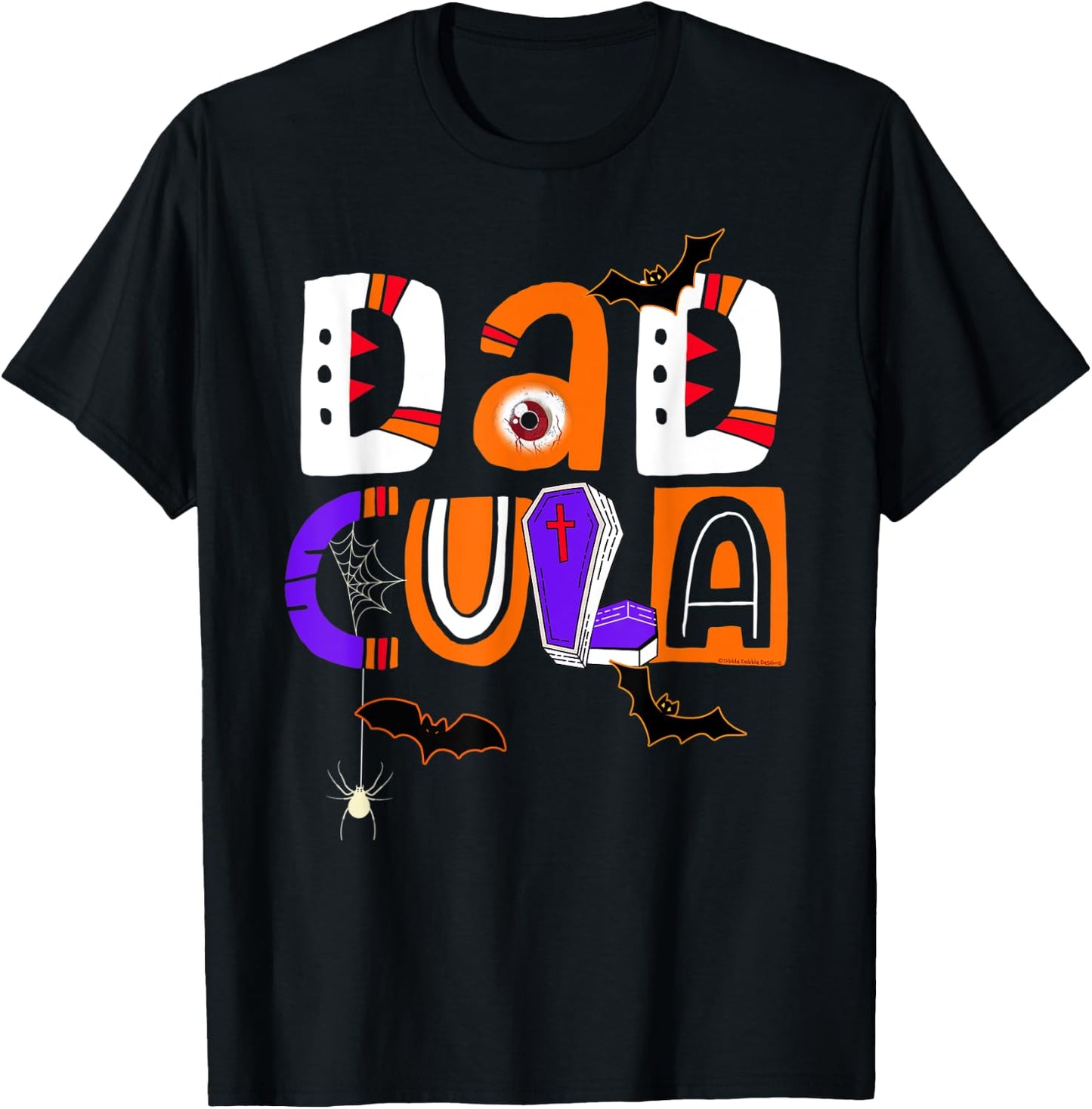 Fun Halloween Matching Couples DADCULA for Dad - Halloween T-Shirt - T-Shirt | Black
