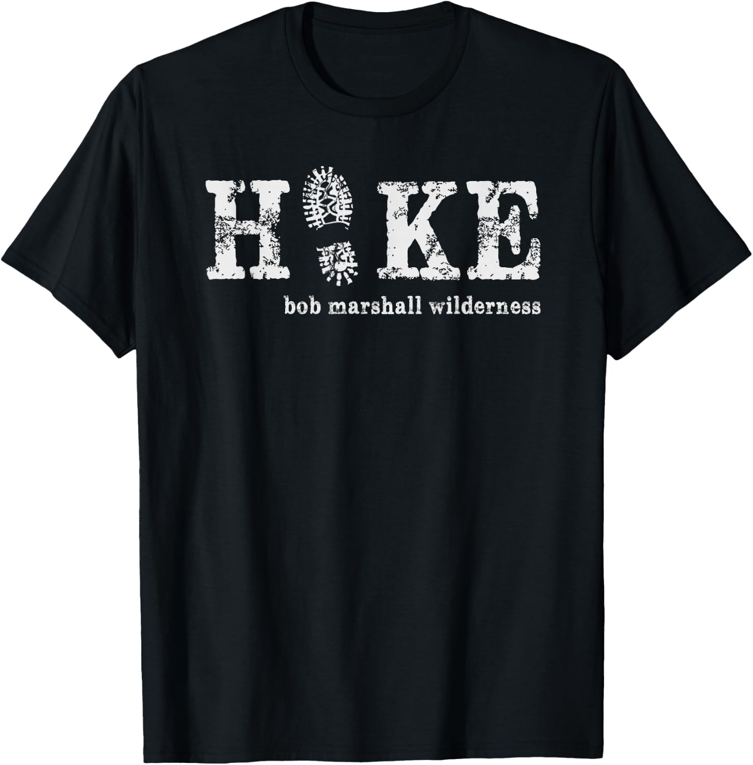 Hike the Bob Marshall Wilderness Montana T-Shirt - T-Shirt | Black