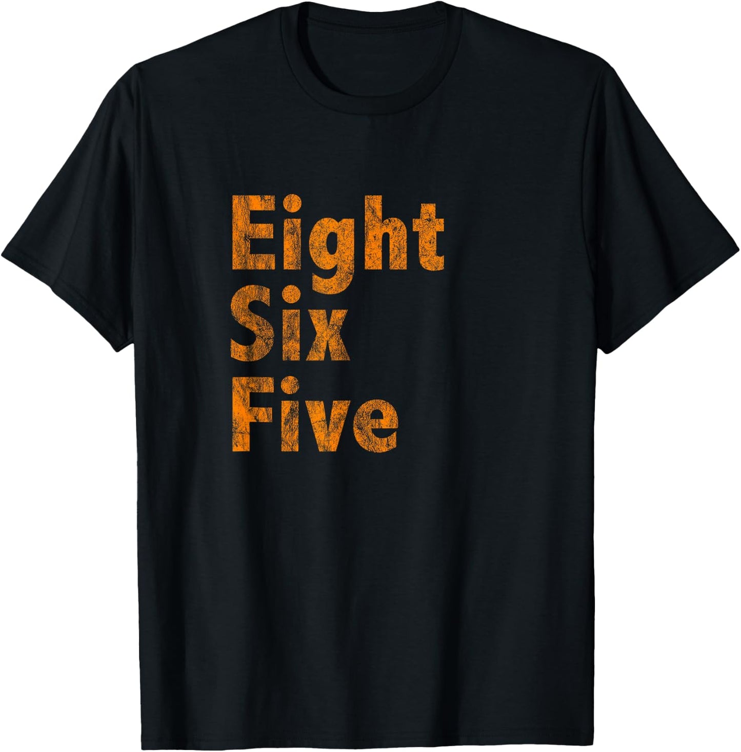 865 Area Code Tennessee Knoxville Eight Six Five Fan T-Shirt - T-Shirt | Black