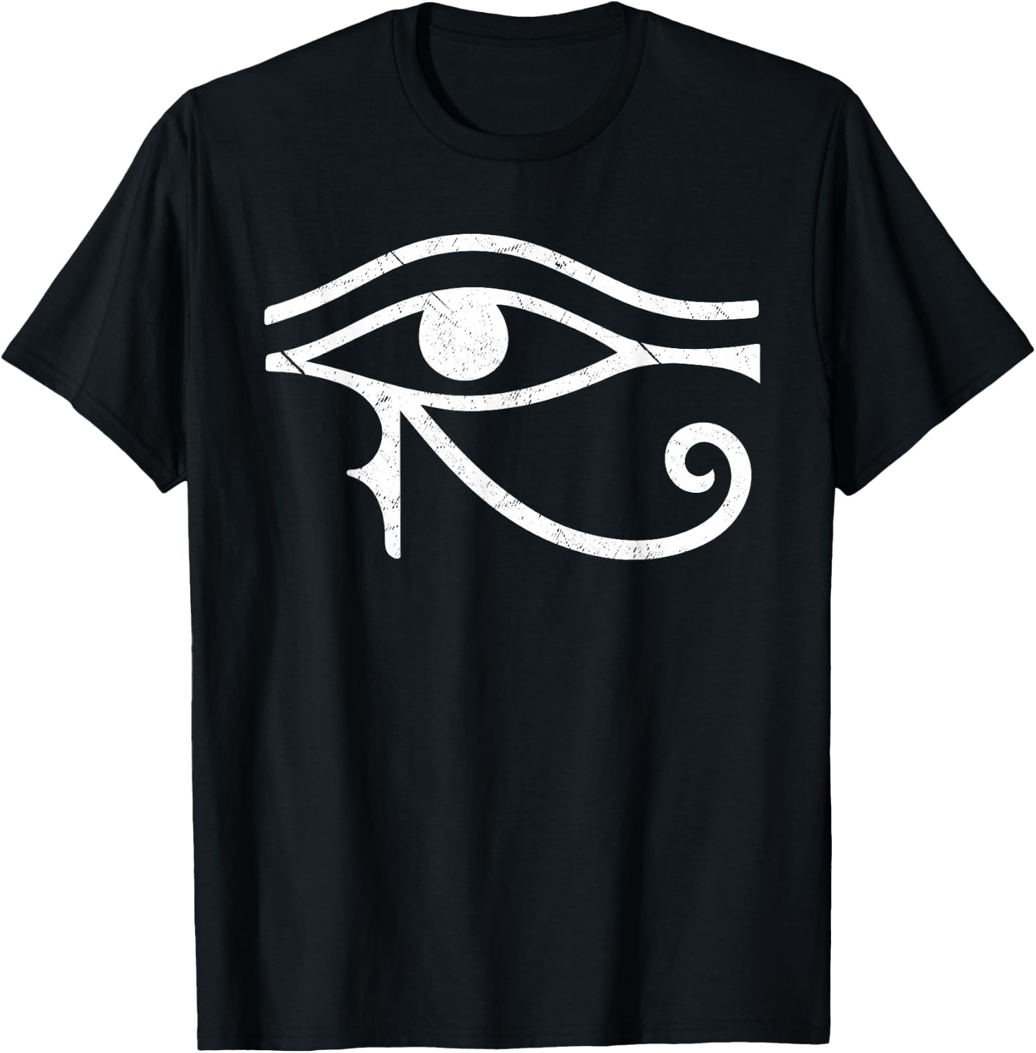 Funny Scary Eye Of Horus All Seeing Triangle Esoteric T-Shirt - T-Shirt | Black