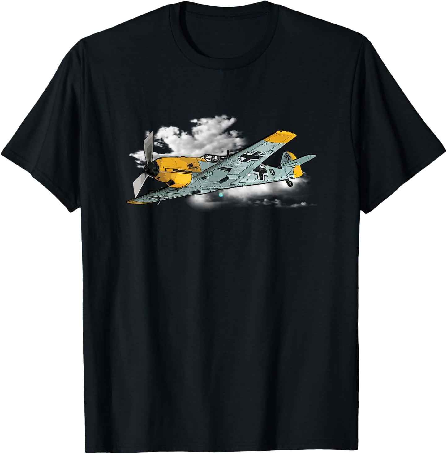 Bf-109 WWII German Luftwaffe Pilot Gift Airplane Gift T-Shirt - T-Shirt | Black