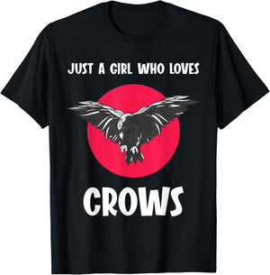 Crows Raven Ravens Bird Black Crow T-Shirt - T-Shirt | Black
