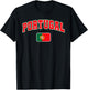 Portugal Flag Portugal Pride Design T-Shirt - T-Shirt | Black