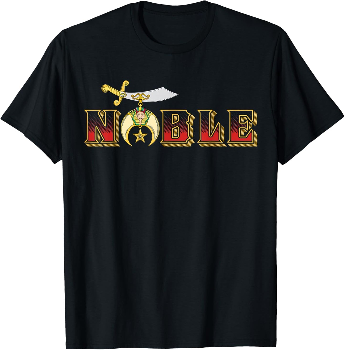 Noble Shriner AAONMS Emblem AEAONMS Mason Parents' Day T-Shirt - T-Shirt | Black