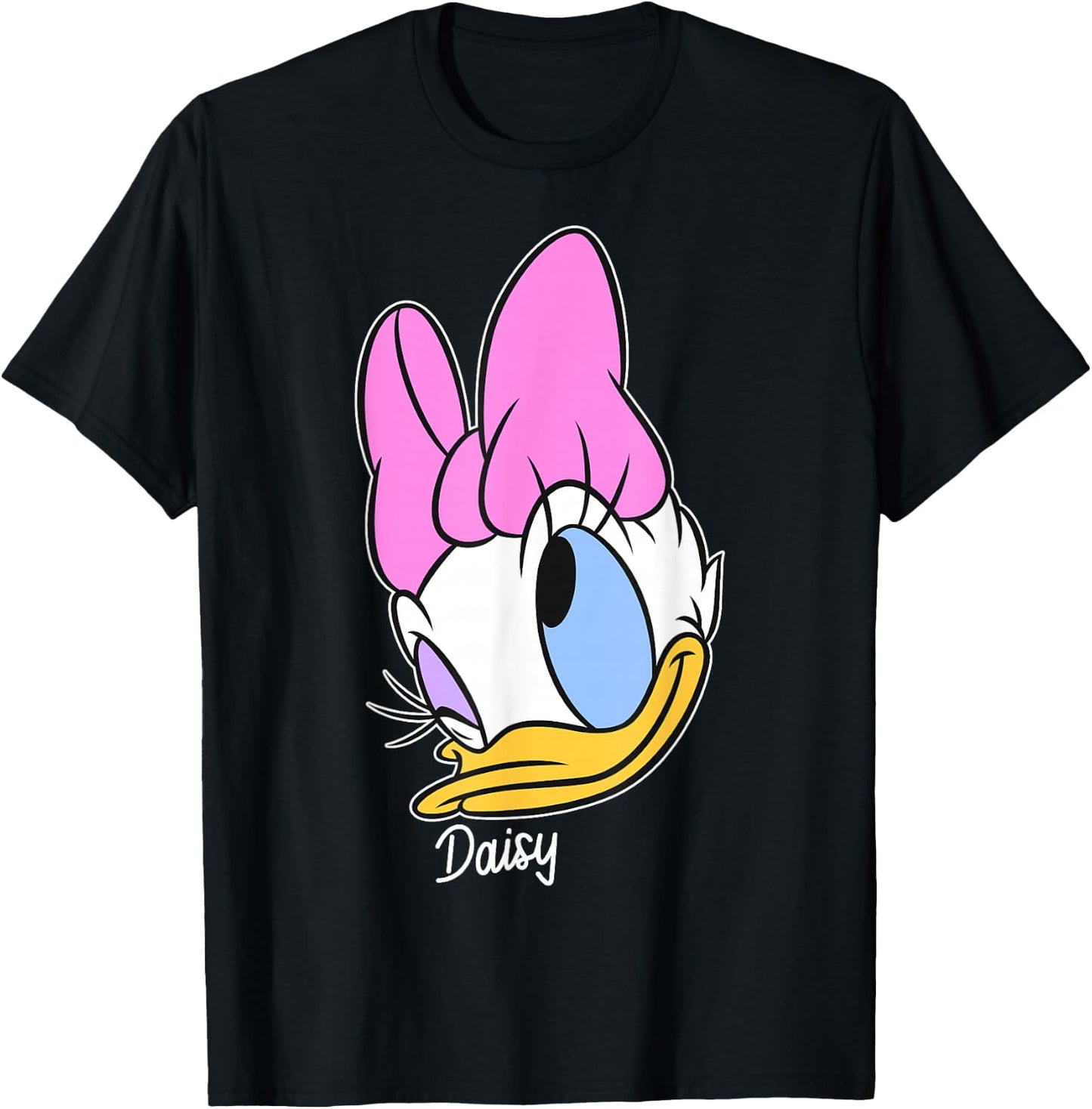 Disney Mickey and Friends Daisy Big Face T-Shirt - T-Shirt | Black