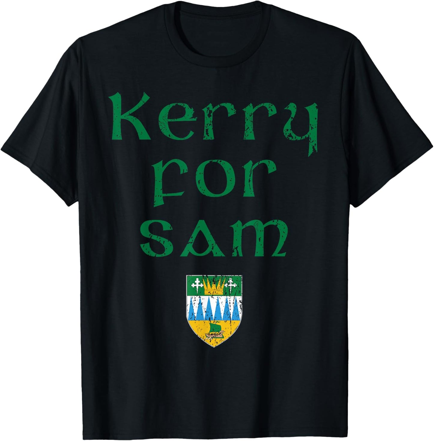 Kerry for Sam, All Ireland gaelic football T-Shirt - T-Shirt | Black