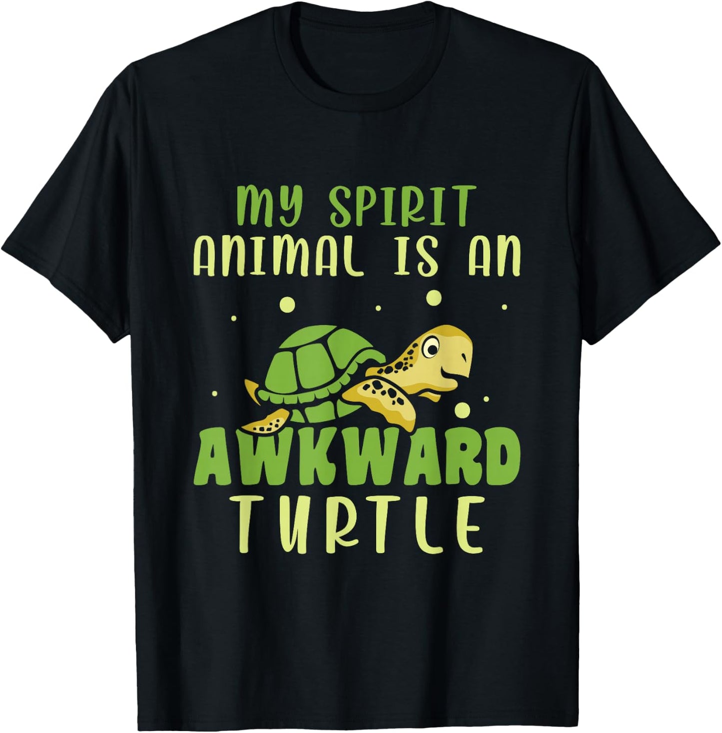 My Spirit Animal Is An Awkward Turtle T-Shirt - T-Shirt | Black