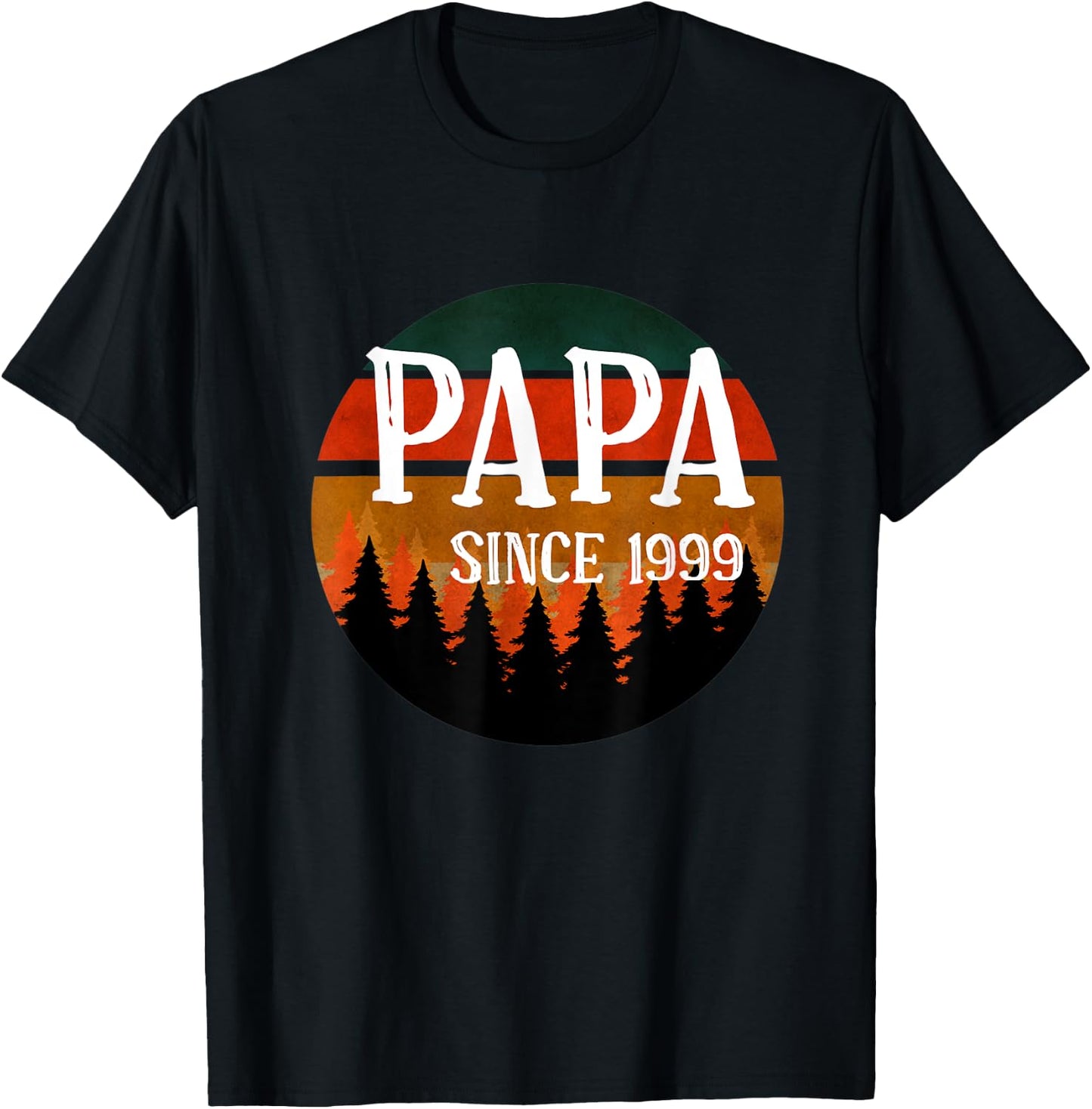 Father's Day - Papa Since 1999 T-Shirt - T-Shirt | Black