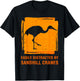 Easily Distracted By Sandhill Crane Birdwatcher Bird Lover T-Shirt - T-Shirt | Black