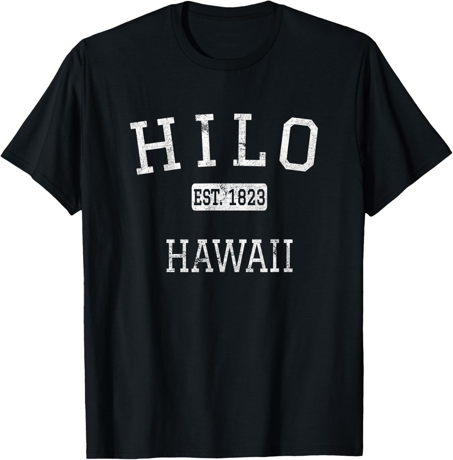 Hilo Hawaii HI Vintage T-Shirt - T-Shirt | Black