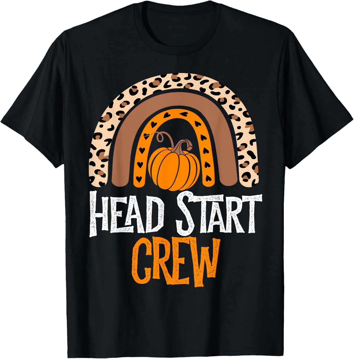 Thanksgiving Party School Matching Head Start Crew Fall T-Shirt - T-Shirt | Black