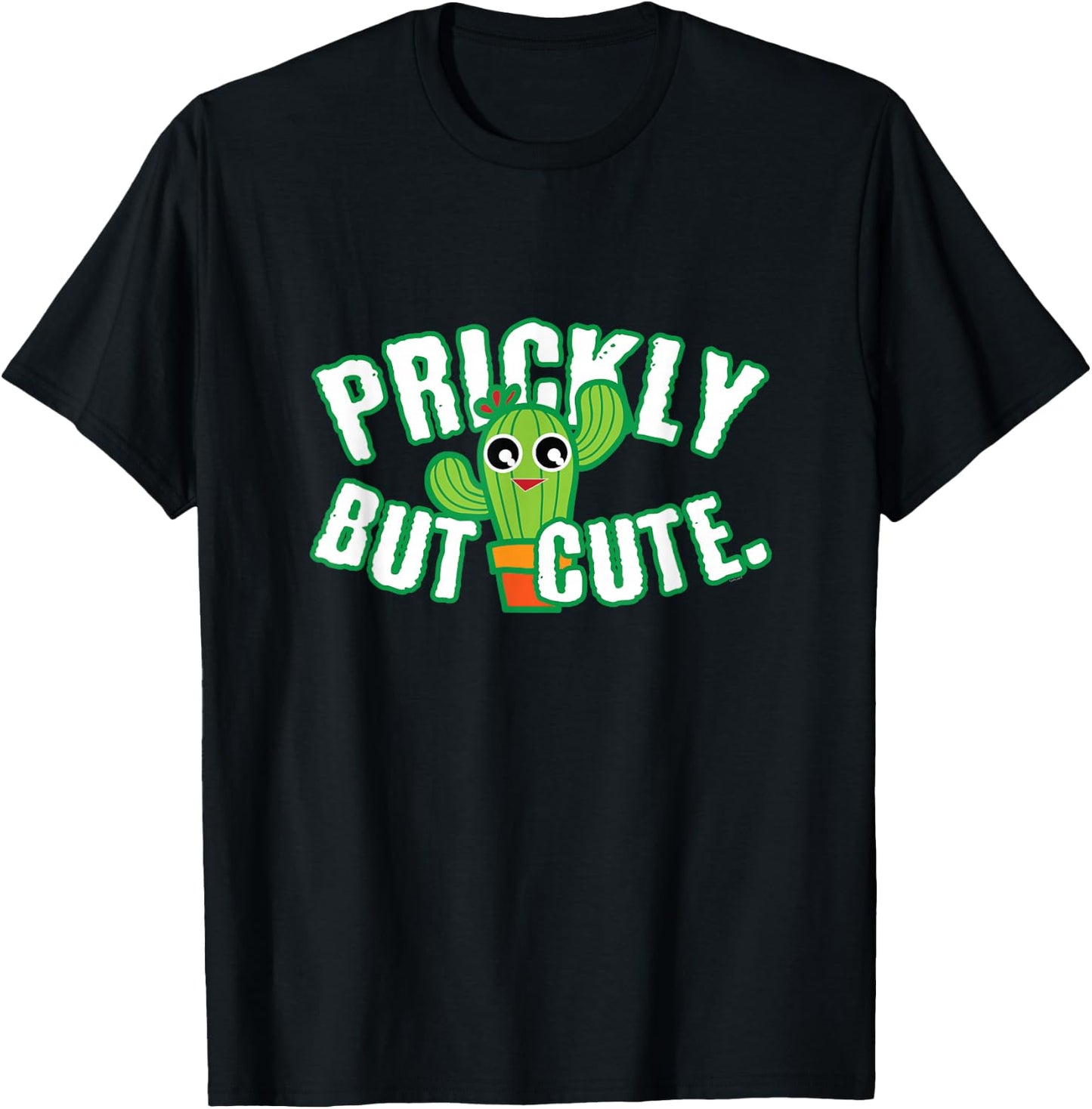 Cute Cactus Gardening Art T-Shirt - T-Shirt | Black