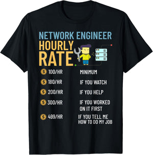 Network Engineer Director Computer Engineering T-Shirt - T-Shirt | Black