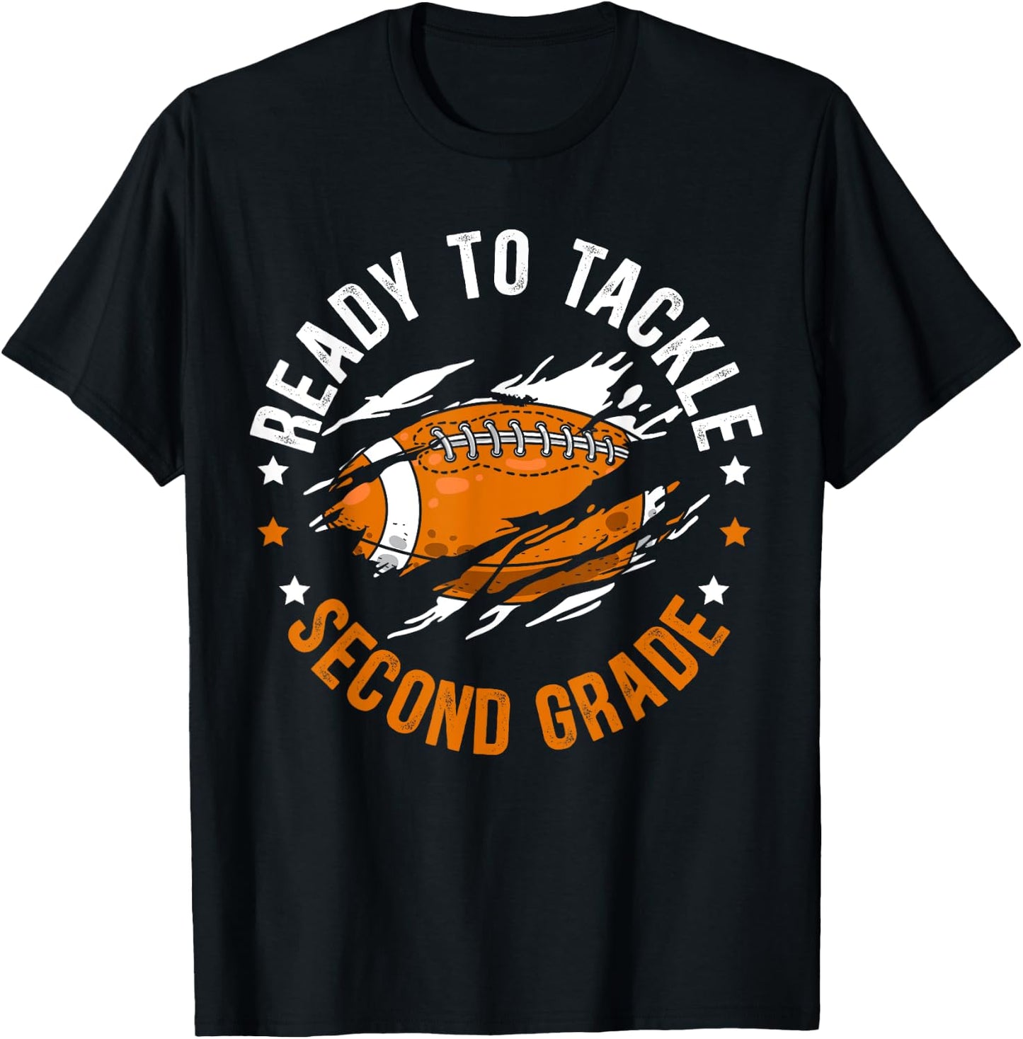 Ready To Tackle Second Grade First Day Of School T-Shirt - T-Shirt | Black