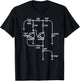 Fuzz Pedal Schematic Circuit Handwired Musician Gift T-Shirt - T-Shirt | Black