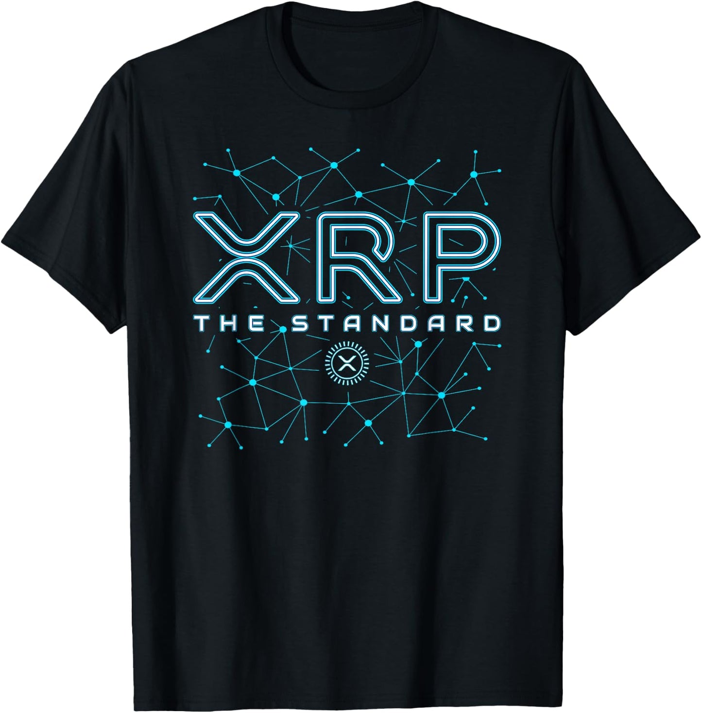 XRP Crypto Gifts & Apparel XRP Crypto - XRP Cryptocurrency - XRP The Standard - XRP Black T-Shirt - T-Shirt | Black