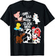 Oink Baa Neigh Cluck Moo I'm 2 Yrs Old Farm Theme Birthday T-Shirt - T-Shirt | Black