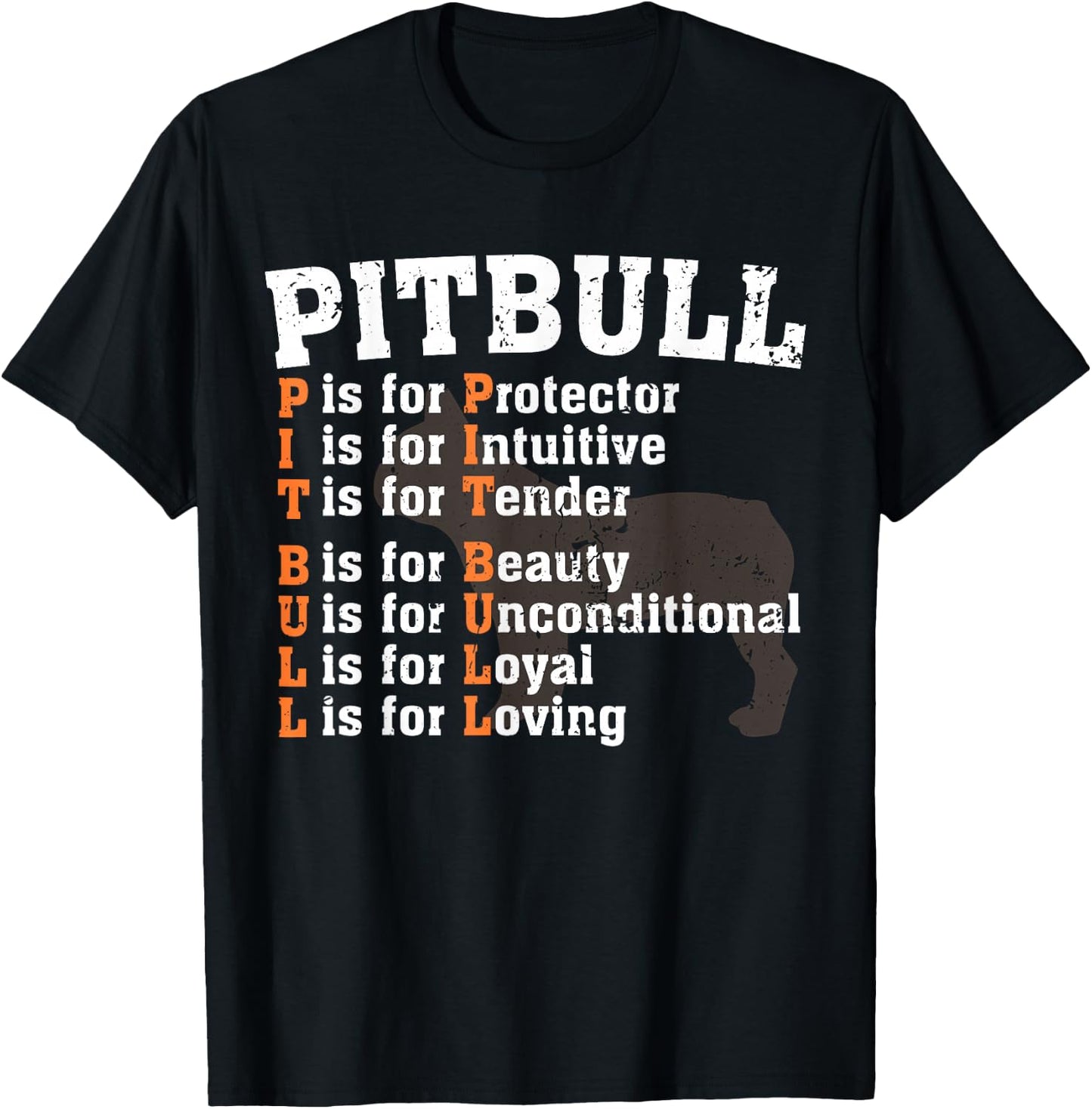 Funny Pitbull Lover Shirt Dog Pitbull Definition Gift T-Shirt - T-Shirt | Black