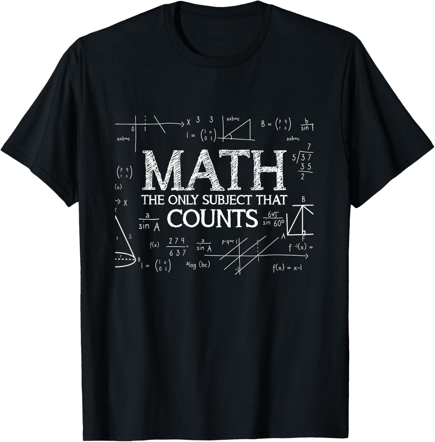 Algebra Science Geek Calculus Mathematics Teacher Nerd Math Women Kids T-Shirt - T-Shirt | Black
